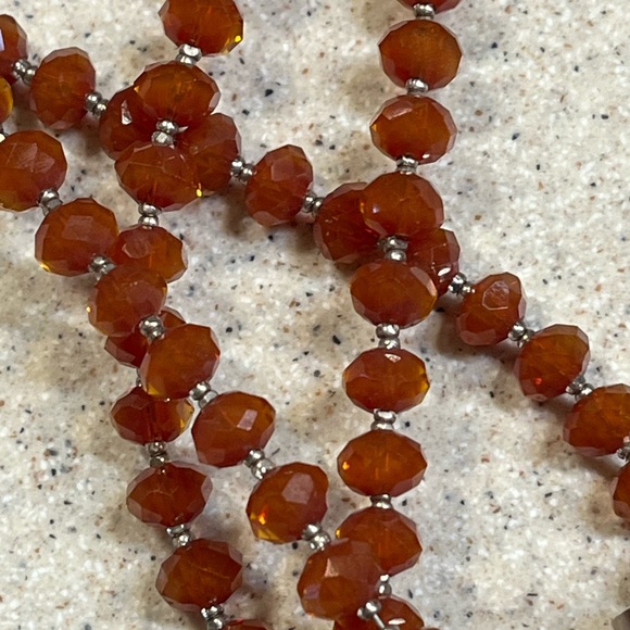 HANDMADE Gorgeous Wire Wrapped Carnelian stone necklace!! - Picture 7 of 9